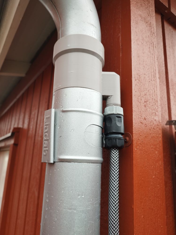 Collecteur d'eau de pluie pour descente de gouttière – adaptateur pour arrosage par gravité