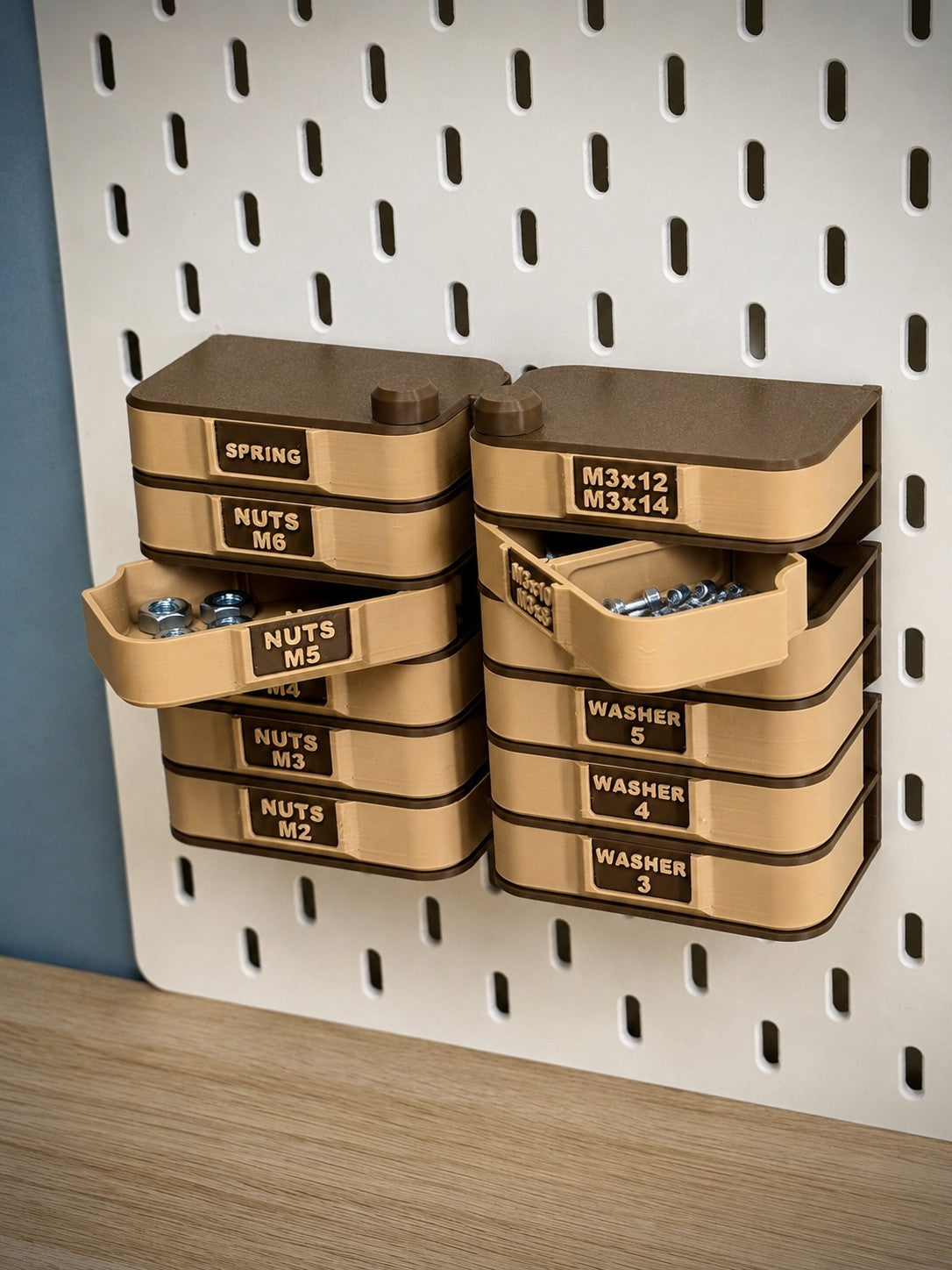 Tour de rangement modulaire Skådis – boîtes empilables