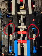Support mural pour voitures LEGO Technic