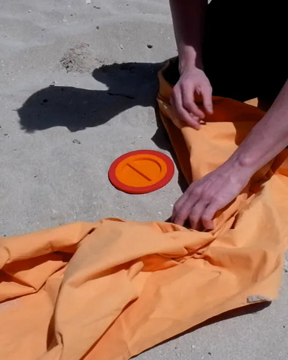 Coffre de plage – Rangement à enterrer dans le sable avec couvercle