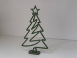Figurine de sapin minimaliste avec étoile et pied
