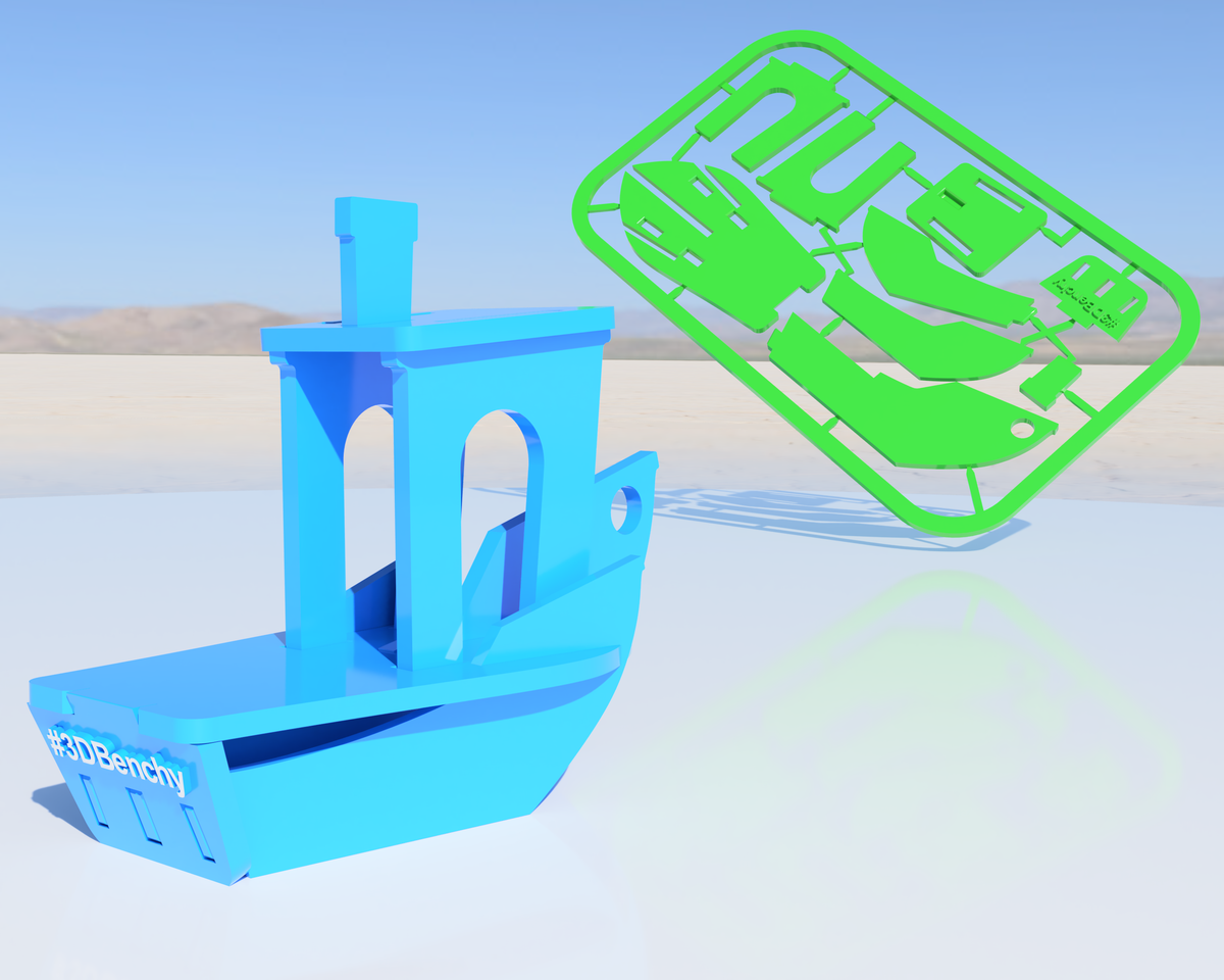 Carte de construction Benchy – imprimez et assemblez par clipsage