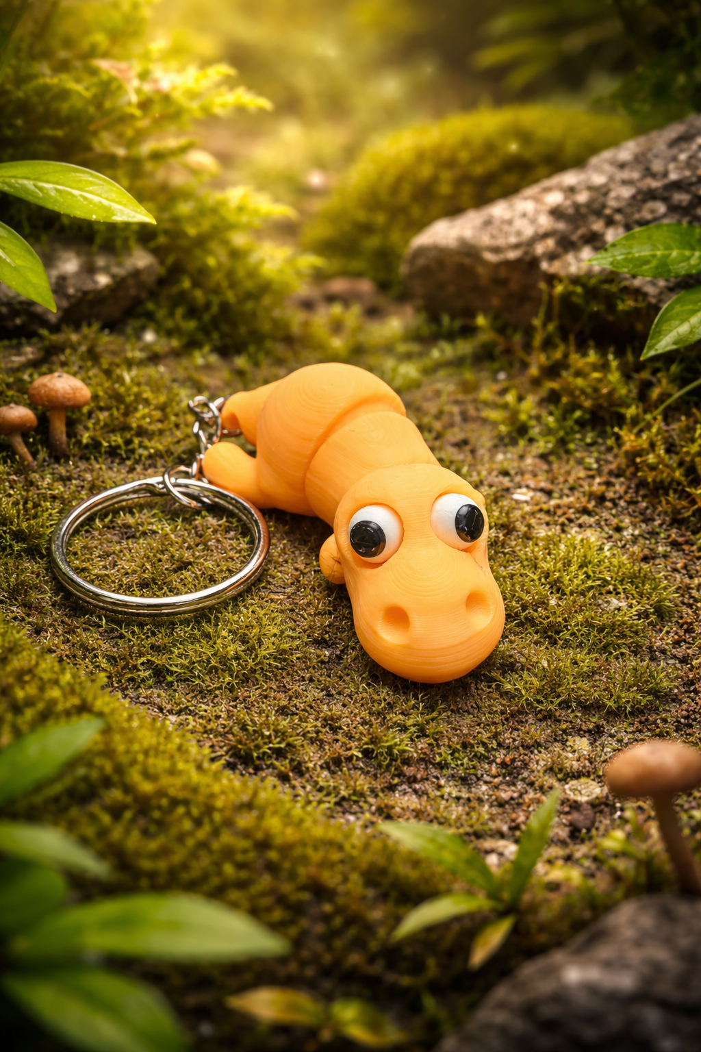 Porte-clés bébé dinosaure articulé