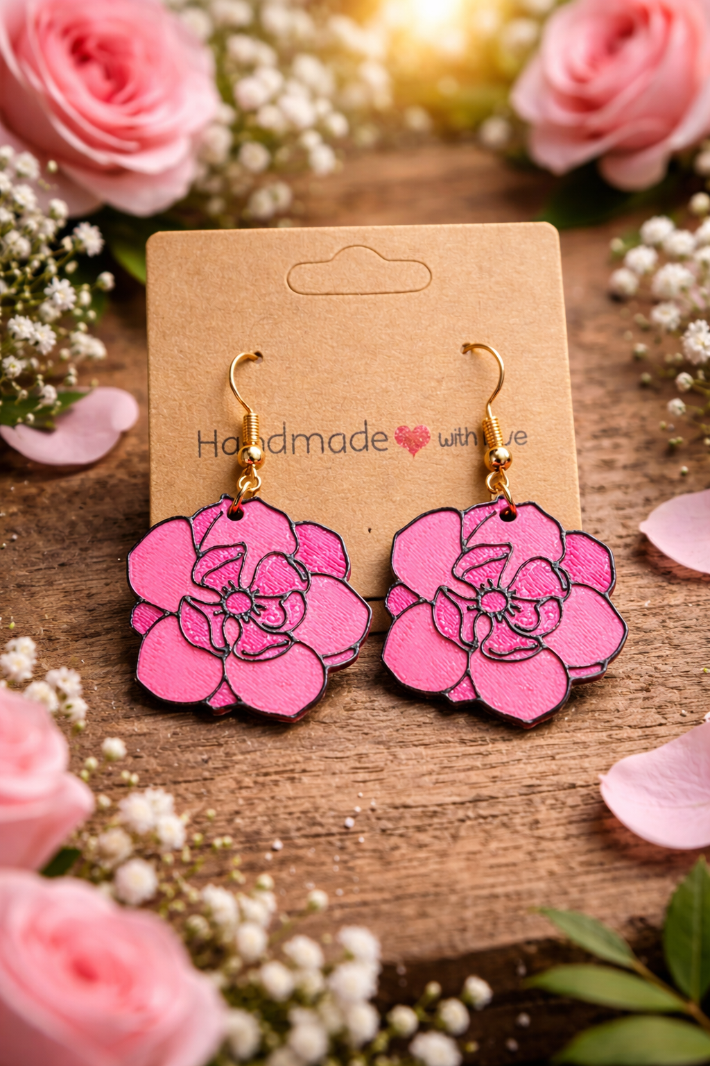 Boucles d'oreilles fleurs