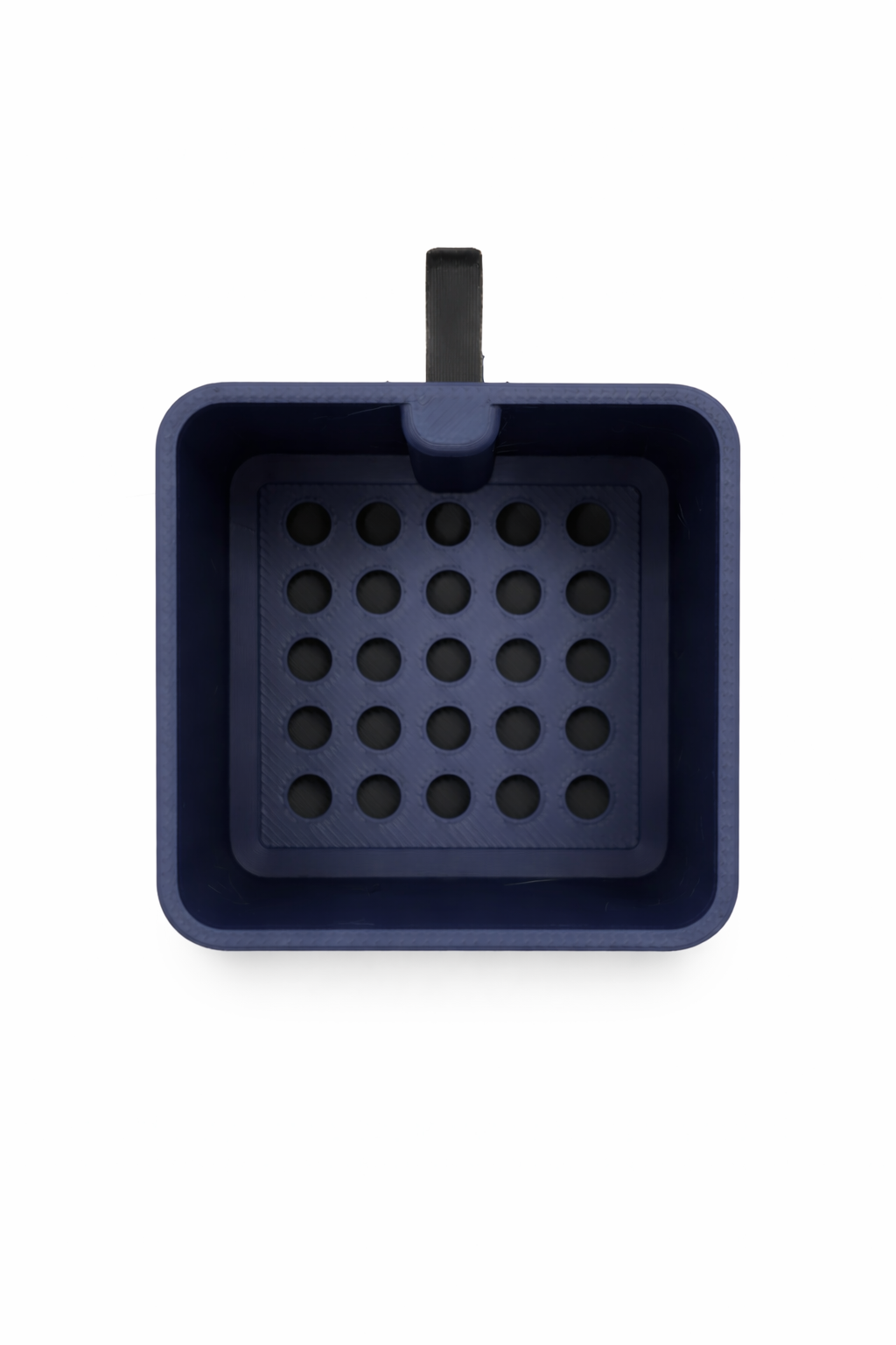 Gros plan des rainures verticales d'un pot de fleurs compact de 5 × 5 cm