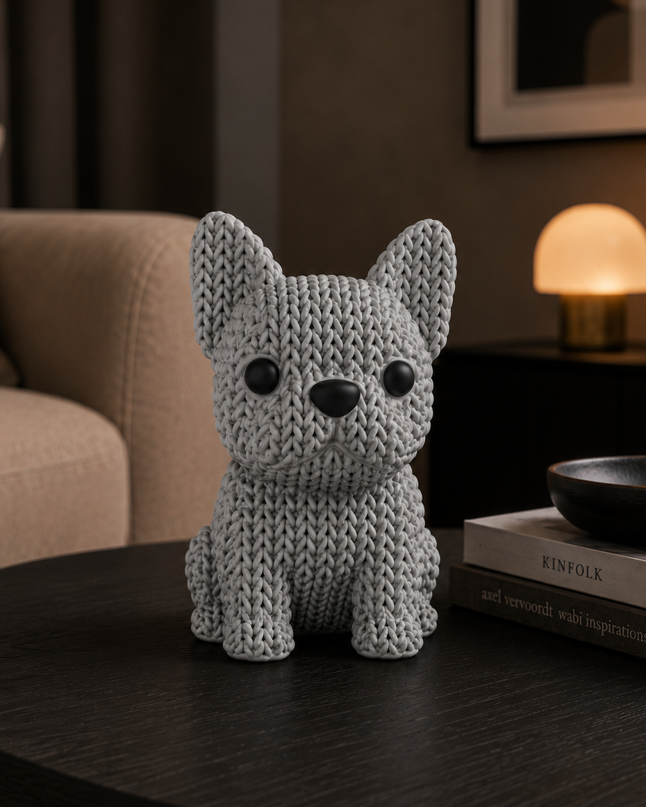 Figurine bouledogue français – Charmante décoration de table