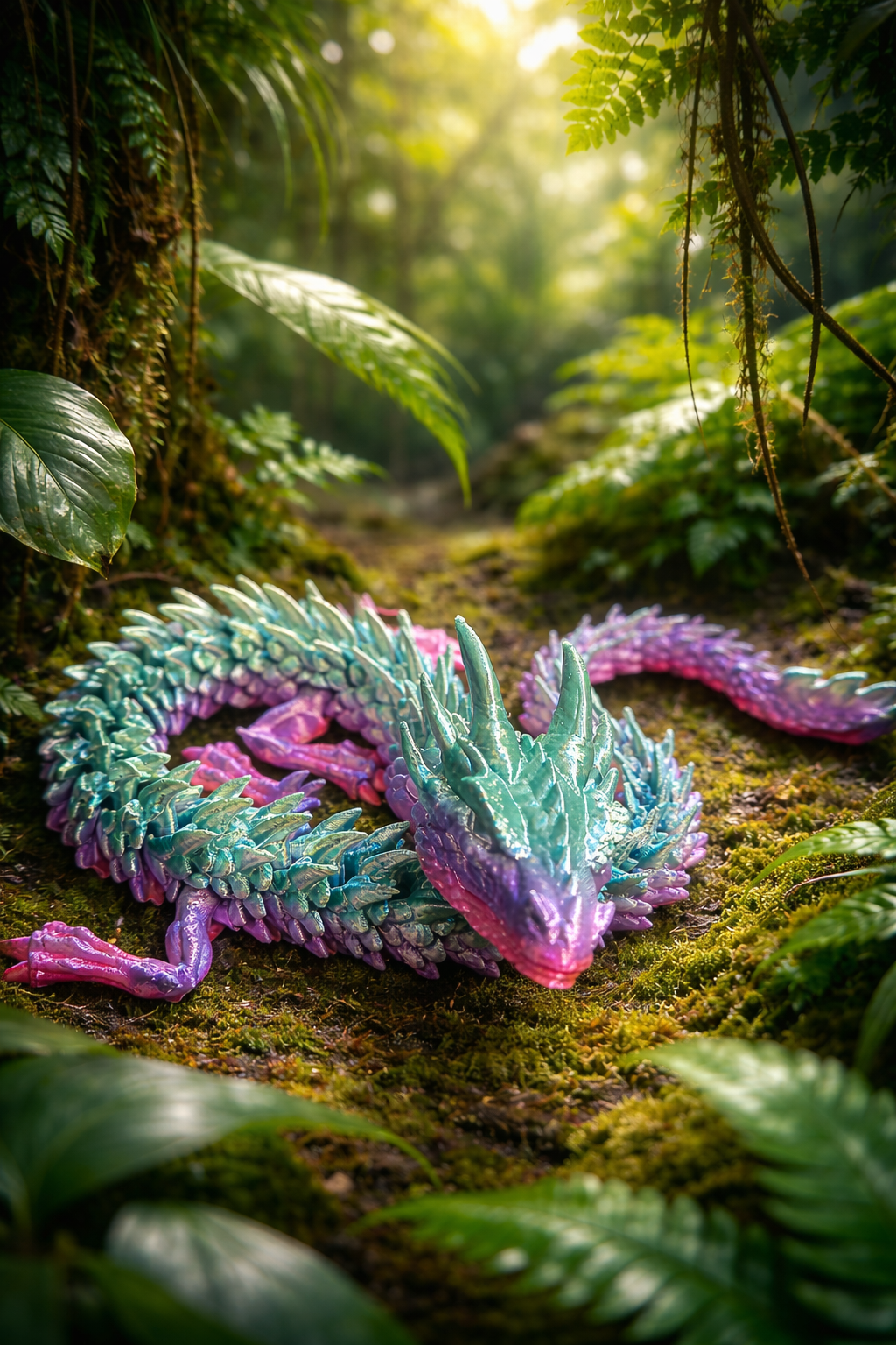 Dragon décoratif articulé – 45 cm