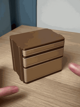 Tiroir de bureau modulaire 2×3 Gridfinity | Ouverture par pression