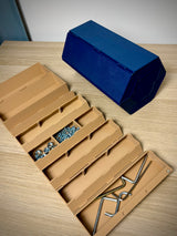 Boîte de rangement à couvercle coulissant – organiseur modulaire compact
