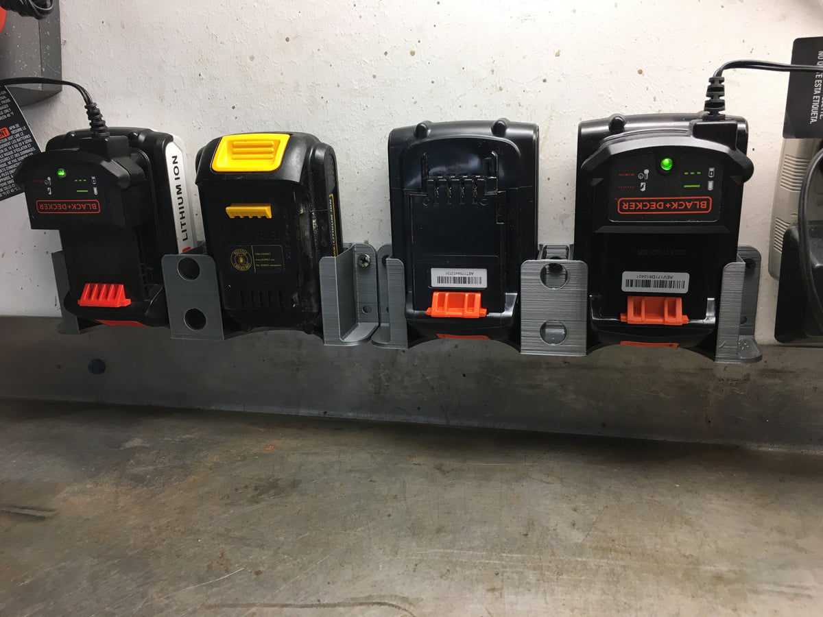 Support de batterie pour Black & Decker / DeWalt 20 V – simple ou double