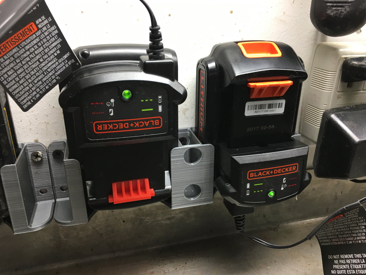 Support de batterie pour Black & Decker / DeWalt 20 V – simple ou double