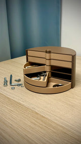 Tour de rangement modulaire empilable à 5 boîtes