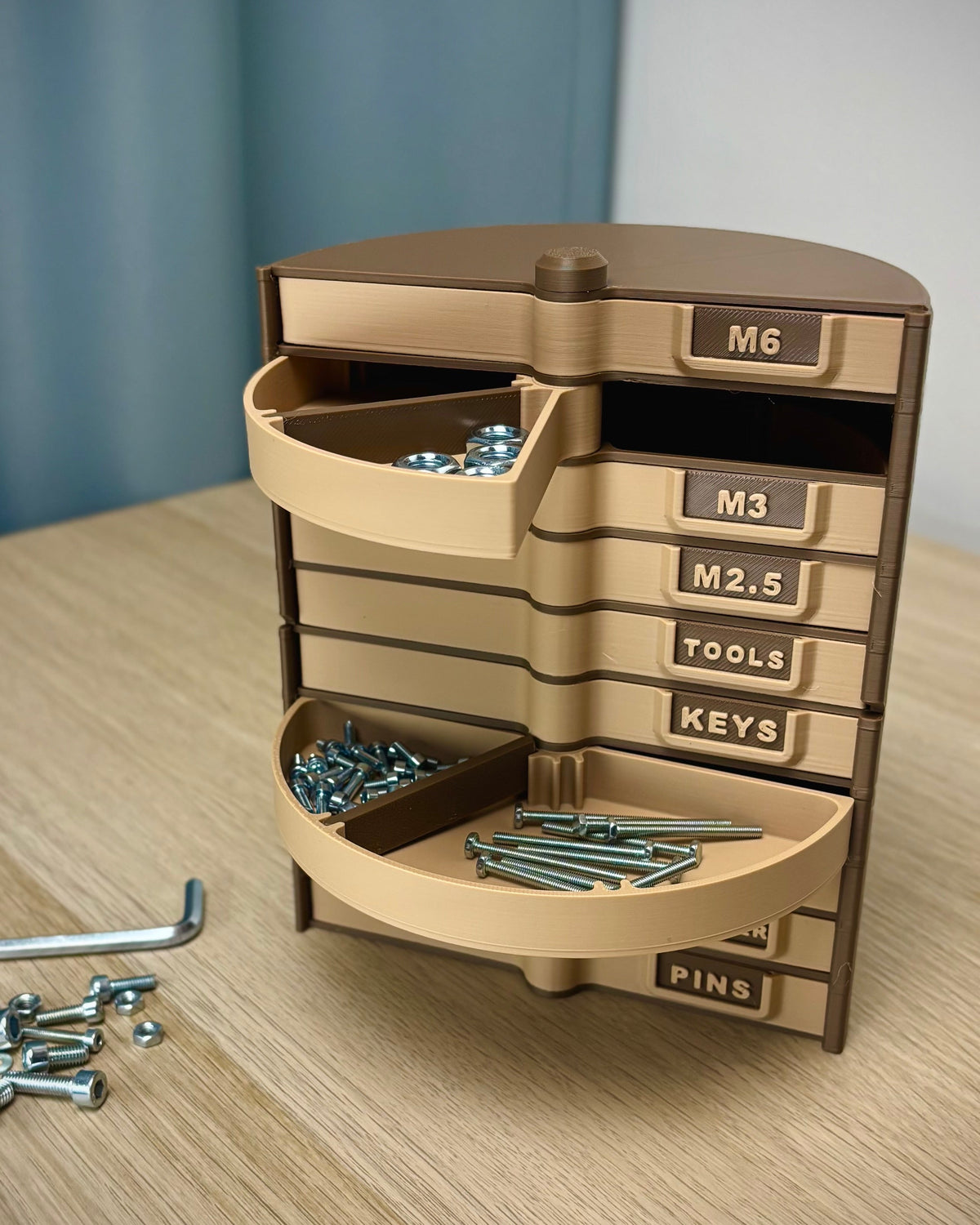 Tour de rangement modulaire empilable à 5 boîtes
