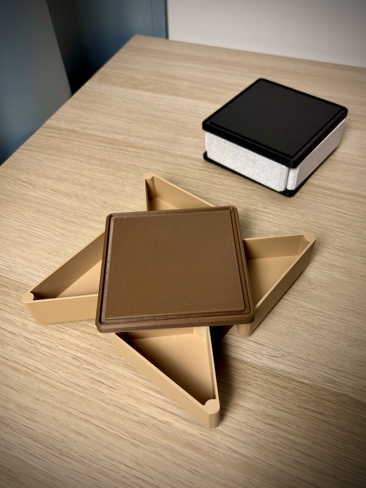 Boîte de rangement rotative empilable – organiseur de bureau