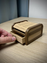 Boîte de rangement à rideau – pour bureau et bijoux