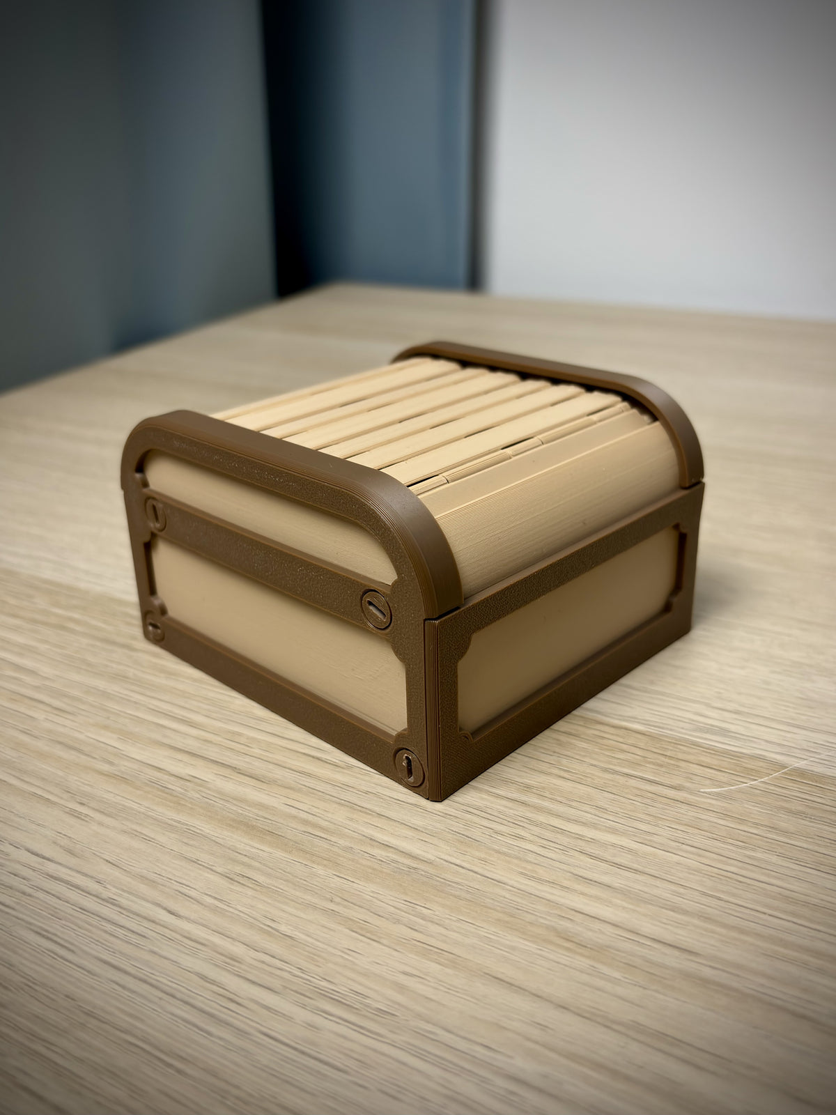 Boîte de rangement à rideau – pour bureau et bijoux