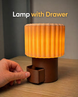 Lampe à tiroir secret – rangement à ouverture par pression