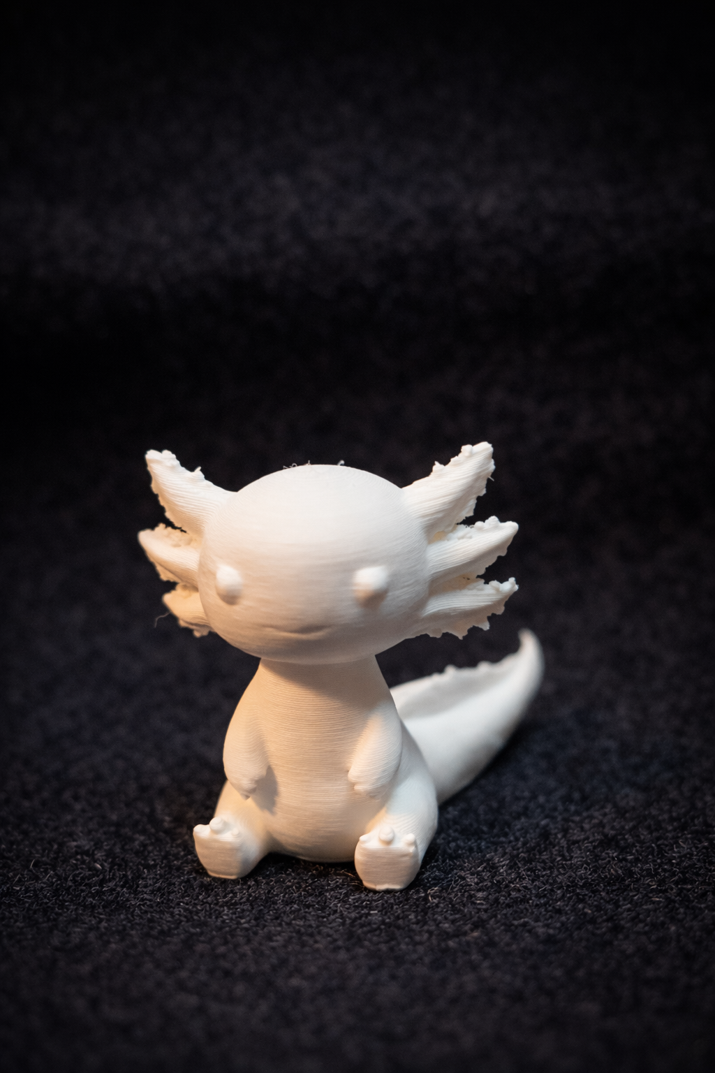 Figurine blanche à peindre : axolotl, 4–6 cm (déco DIY)