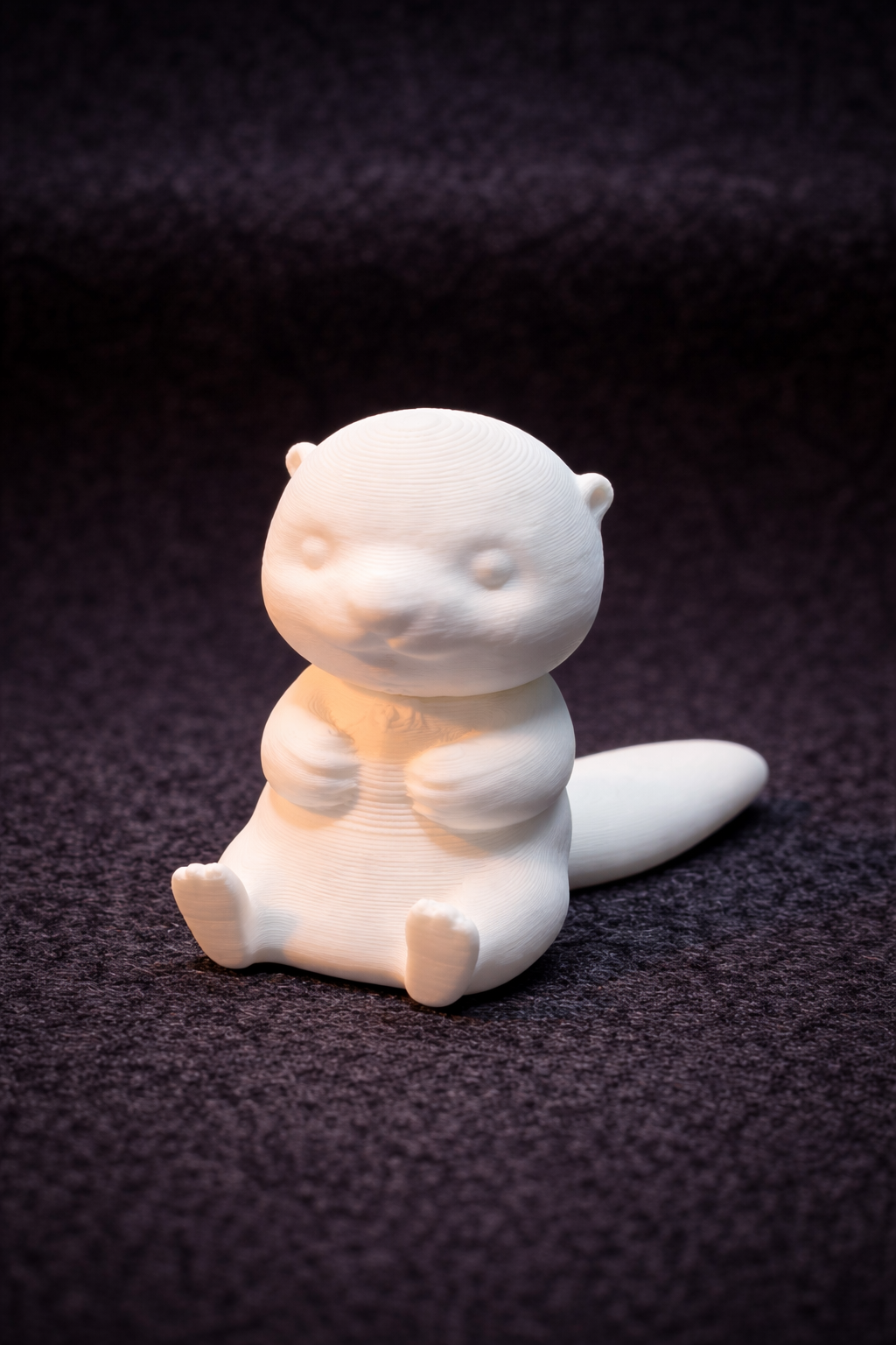 Figurine blanche à peindre : loutre, 4–6 cm (déco DIY)