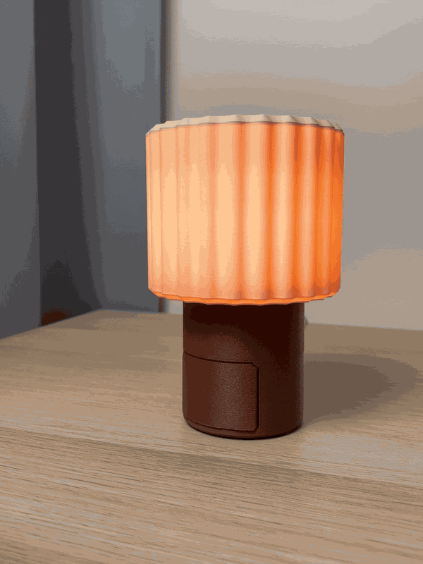 Lampe à tiroir secret – rangement à ouverture par pression