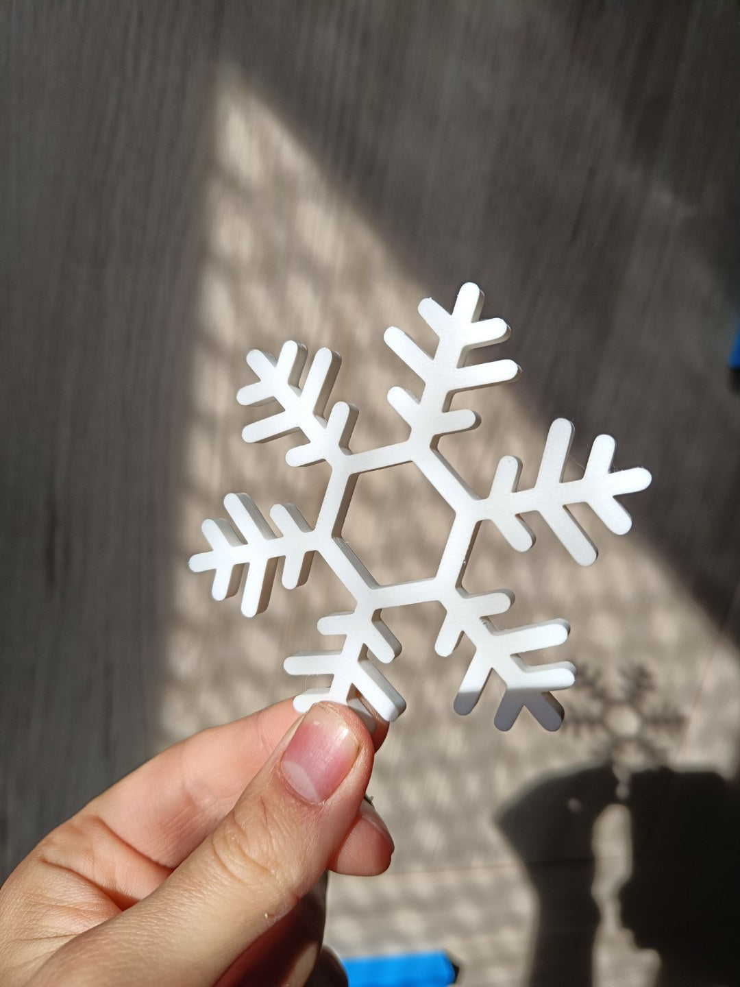 Lot de 4 sous-verres en forme de flocon de neige