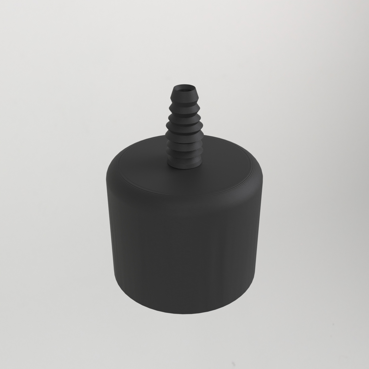 Bouchon PVC 2" avec adaptateur pour tuyau en silicone de 10 mm