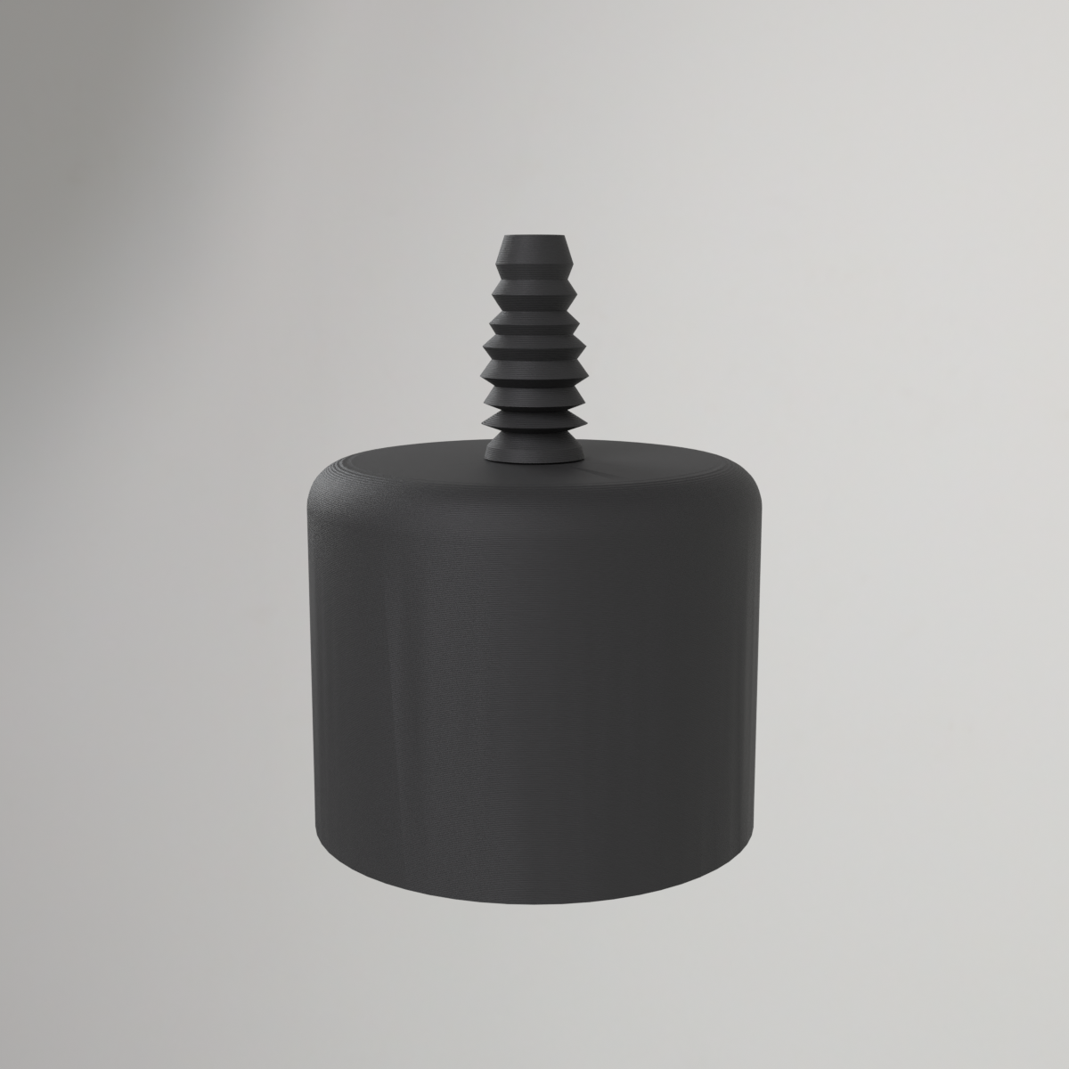 Bouchon PVC 2" avec adaptateur pour tuyau en silicone de 10 mm
