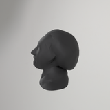 Buste low poly d'Albert Einstein