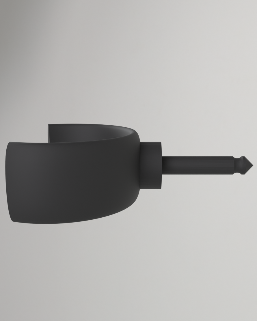 Support de guitare ultra-portable qui se branche dans la prise jack
