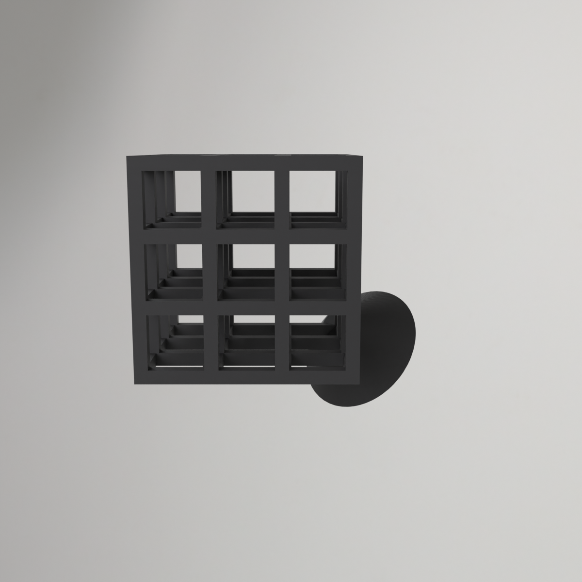 Infinity Cube sur pied – sans supports d'impression