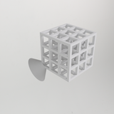 Infinity Cube sur pied – sans supports d'impression