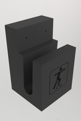 Support mural horizontal pour skateboard
