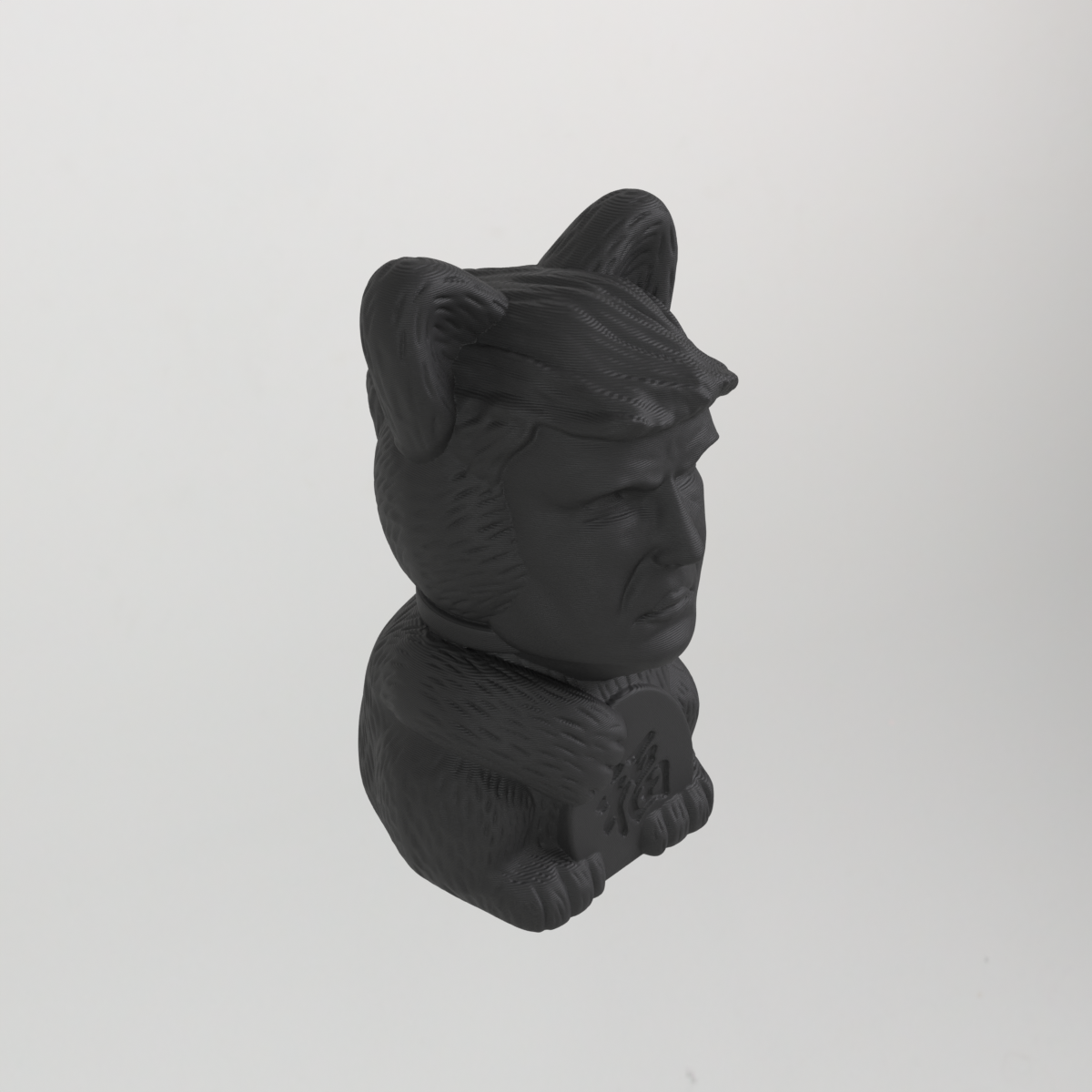 Statue Chat-Trump – figurine remix amusante