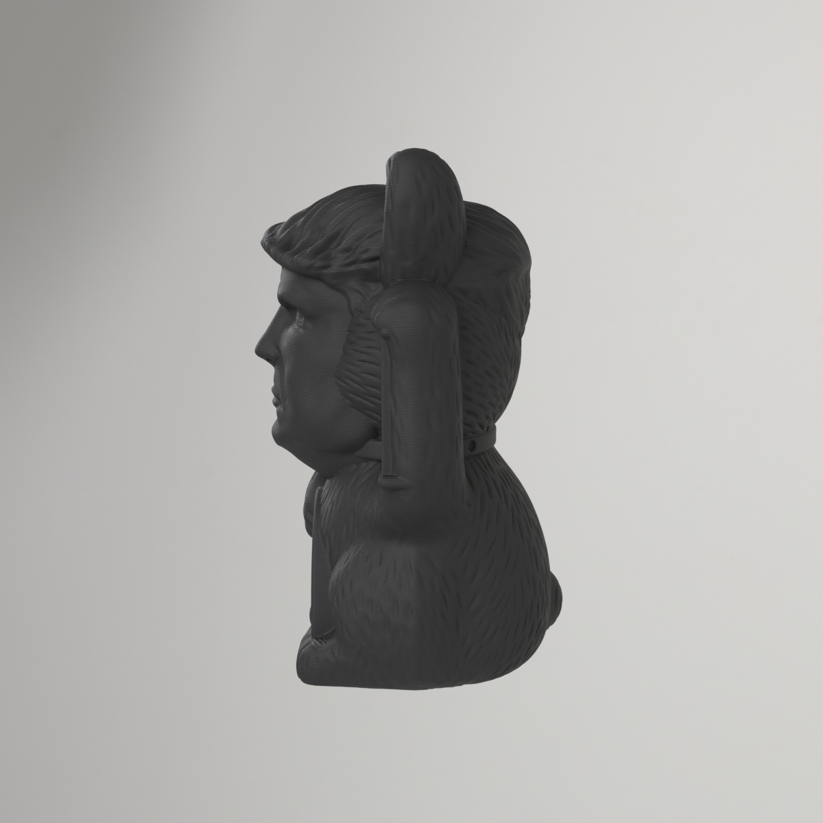 Statue Chat-Trump – figurine remix amusante