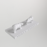 Statue Wall Street avec ours contre taureau