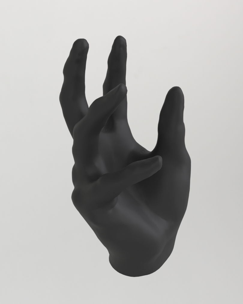 Support iPhone en forme de main – support de téléphone scanné en 3D