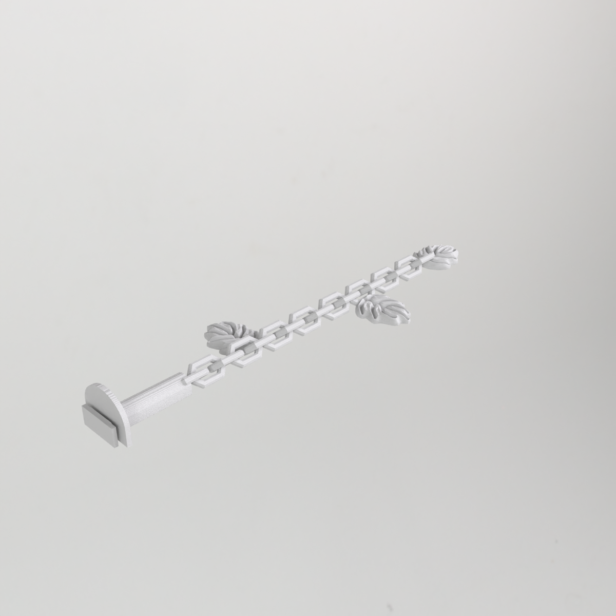 Jouet à chaîne suspendu pour cage à oiseaux avec feuilles de vigne