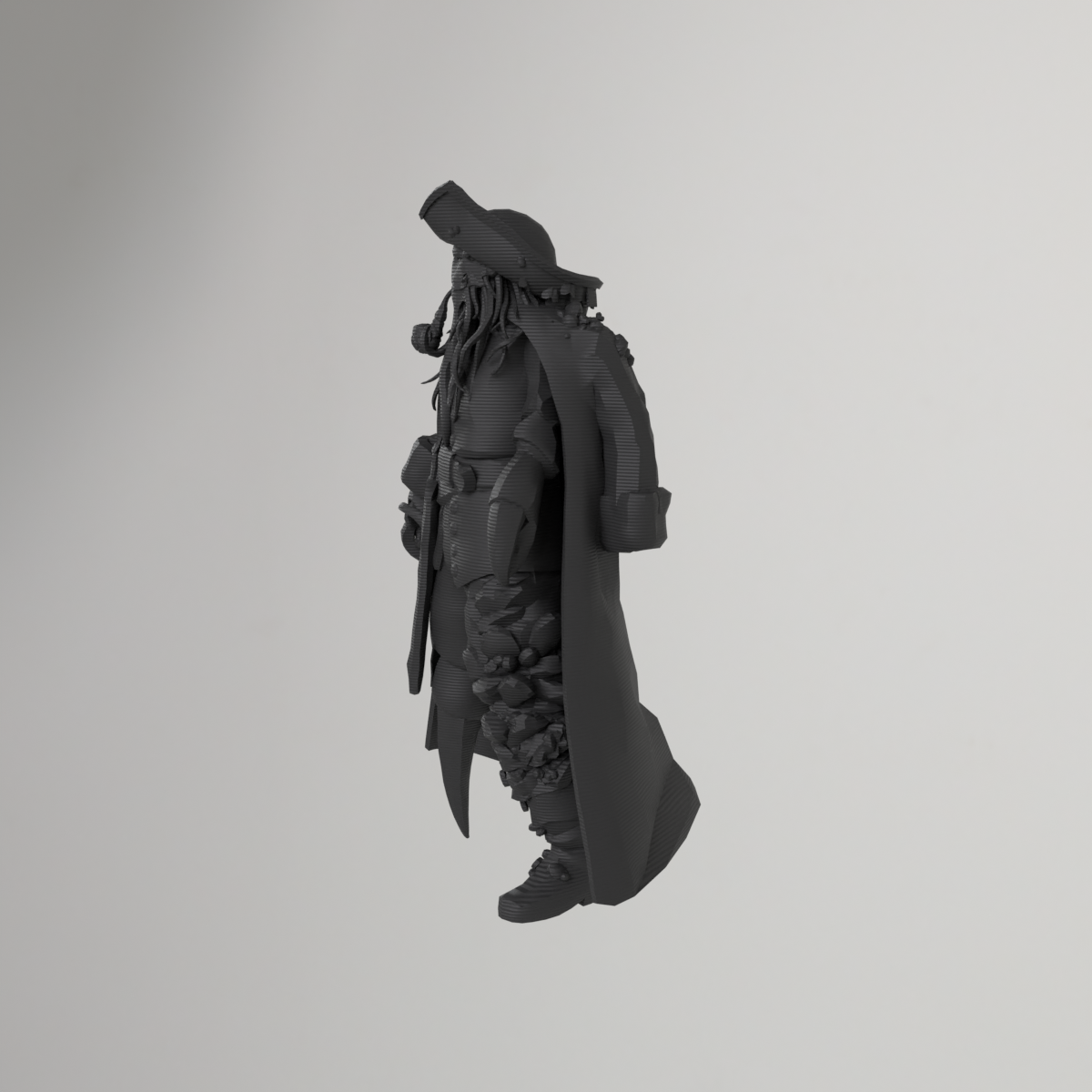 Figurine de pirate Davy Jones imprimée en 3D
