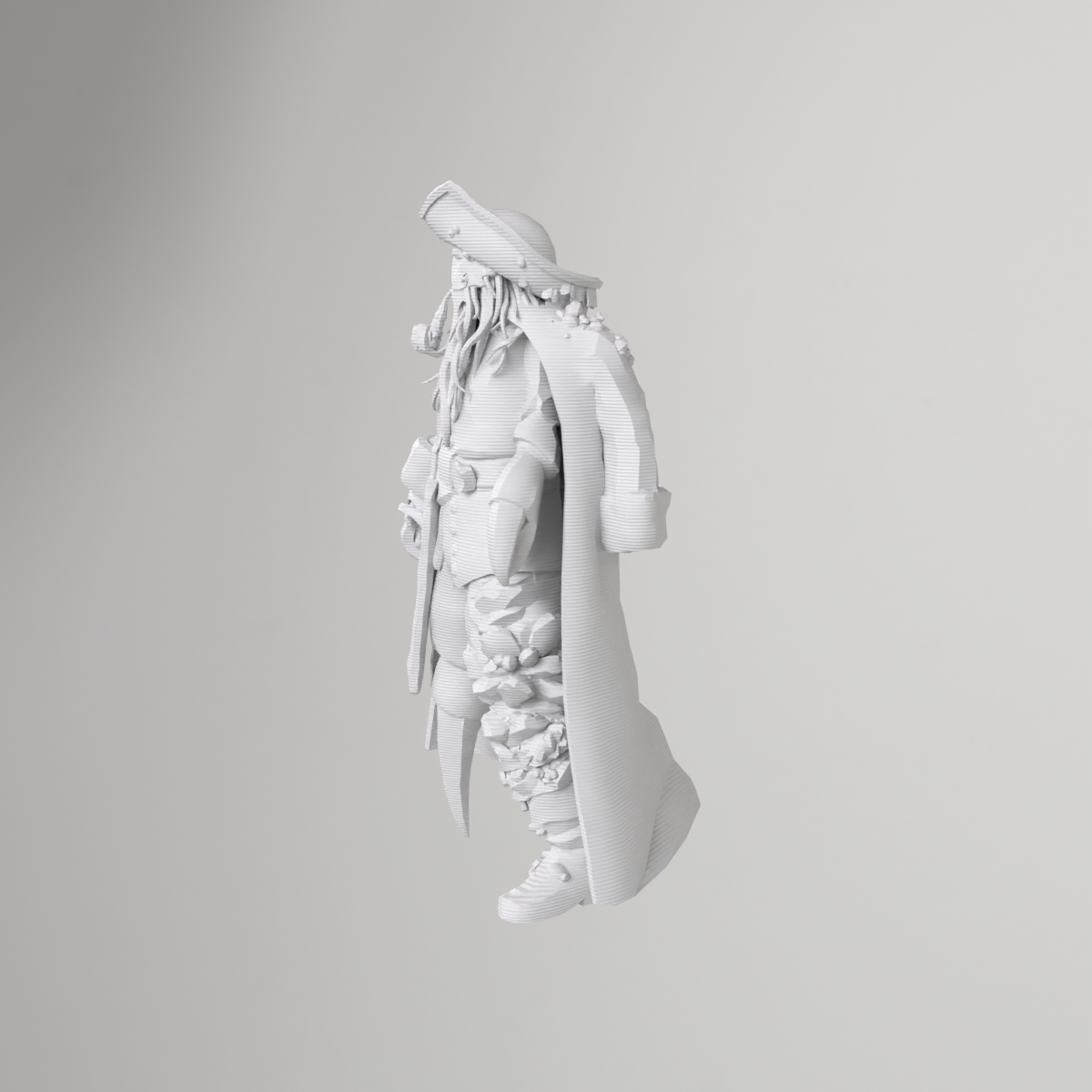 Figurine de pirate Davy Jones imprimée en 3D