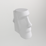 Tête de Moaï de l'île de Pâques en support mural pour casque audio