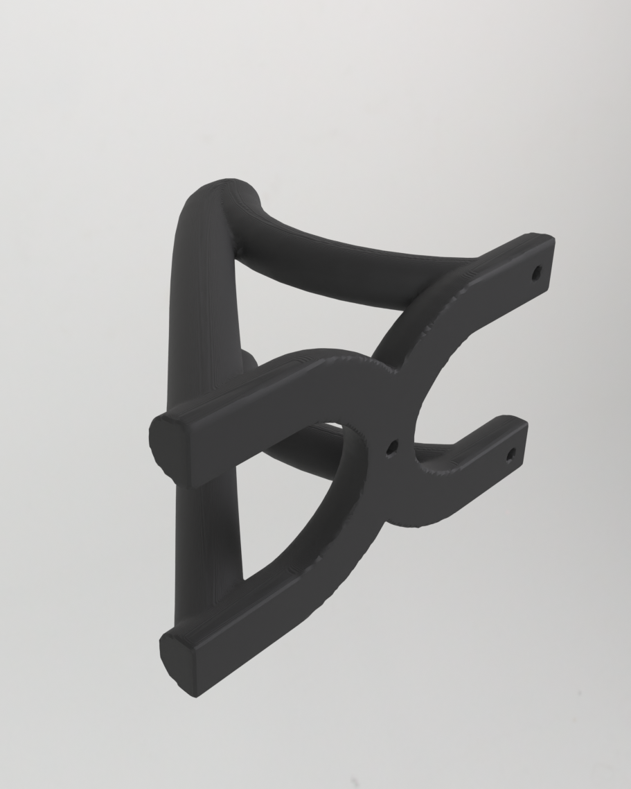 Support de guitare mural – fixation par vis