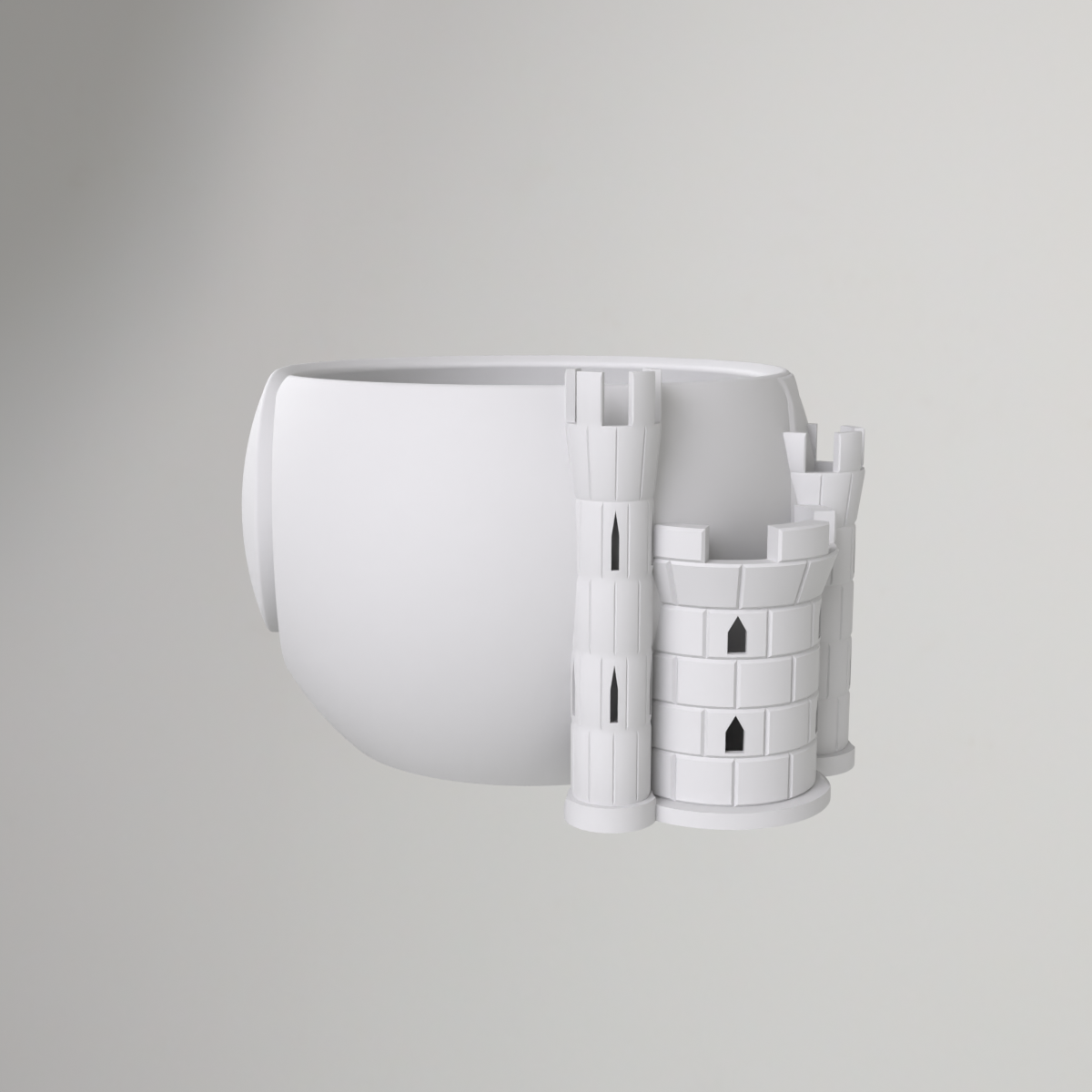 Bol à laine en forme de château – porte-pelote décoratif pour le tricot