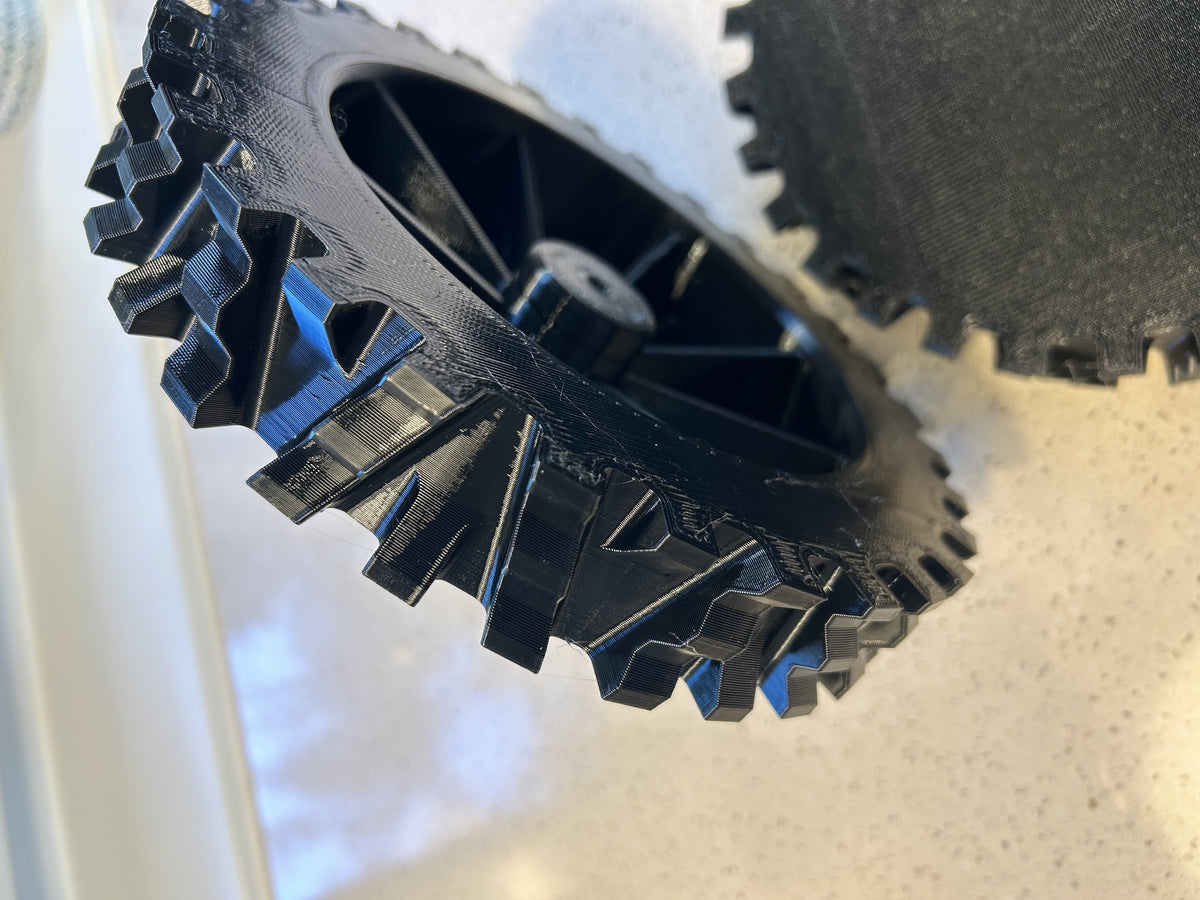Roues tout-terrain pour Stihl iMOW RMI – vue en angle