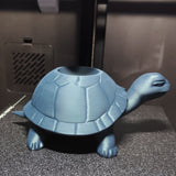 Détail de la carapace texturée et de la finition naturelle du pot de fleurs tortue