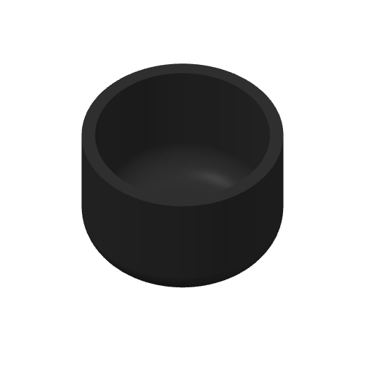 Gros plan d'un pot de fleurs rond blanc minimaliste aux bords nets