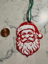 Étiquette cadeau avec Père Noël classique