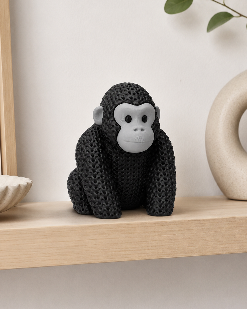 Figurine gorille – belle décoration d'étagère