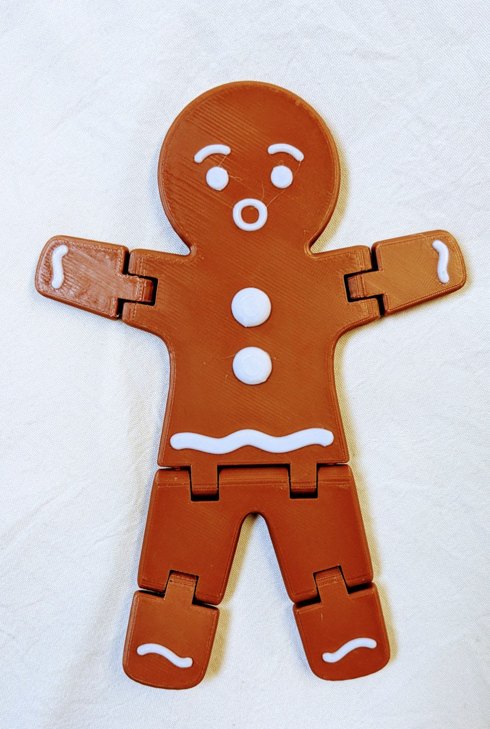 Figurine de bonhomme en pain d'épices aux segments articulés – 5 visages