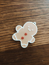 Adorable bonhomme en pain d'épices kawaii