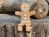 Figurine de bonhomme en pain d'épices aux segments articulés